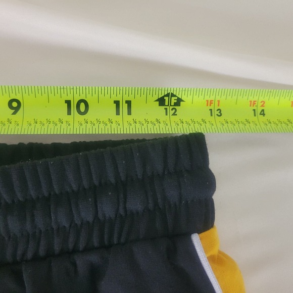 Forever 21 Womens Sweatpants Small Black‎ Yellow Stripe Drawstring Activewear - Picture 3 of 13